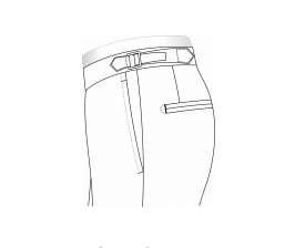 Side Tabs (No Belt Loops)