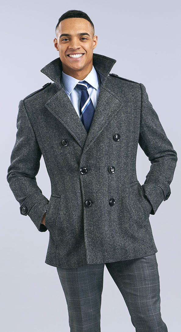 The Ash Grey Pea Coat
