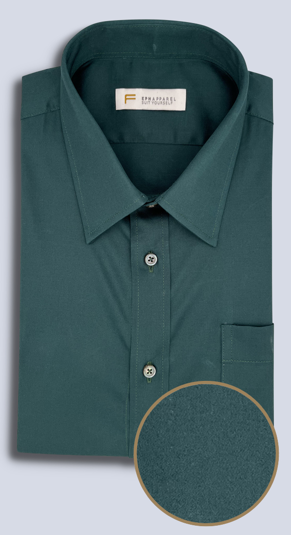 The Emerald Green Cotton Dress Shirt