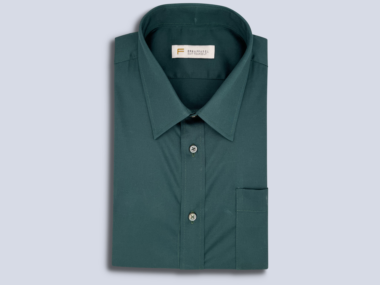 The Emerald Green Cotton Dress Shirt - Image 2