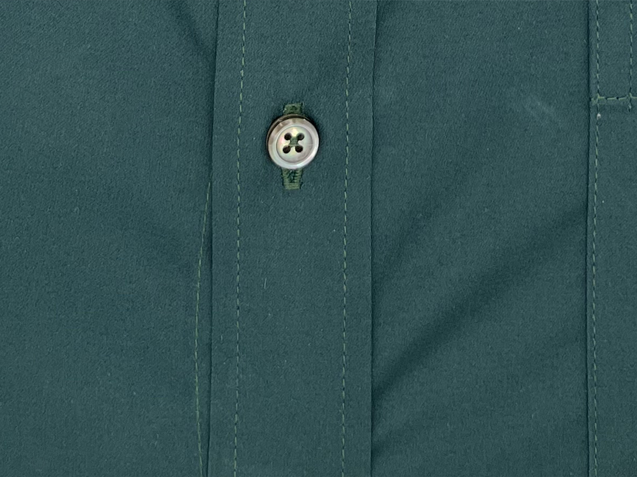 The Emerald Green Cotton Dress Shirt - Image 3