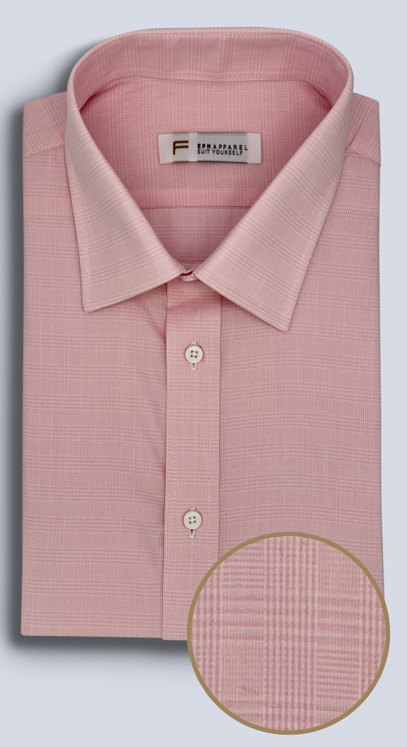 The Light Pink Houndstooth Dress Shirt