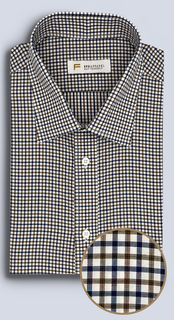 The Micro Autumn Gingham Dress Shirt