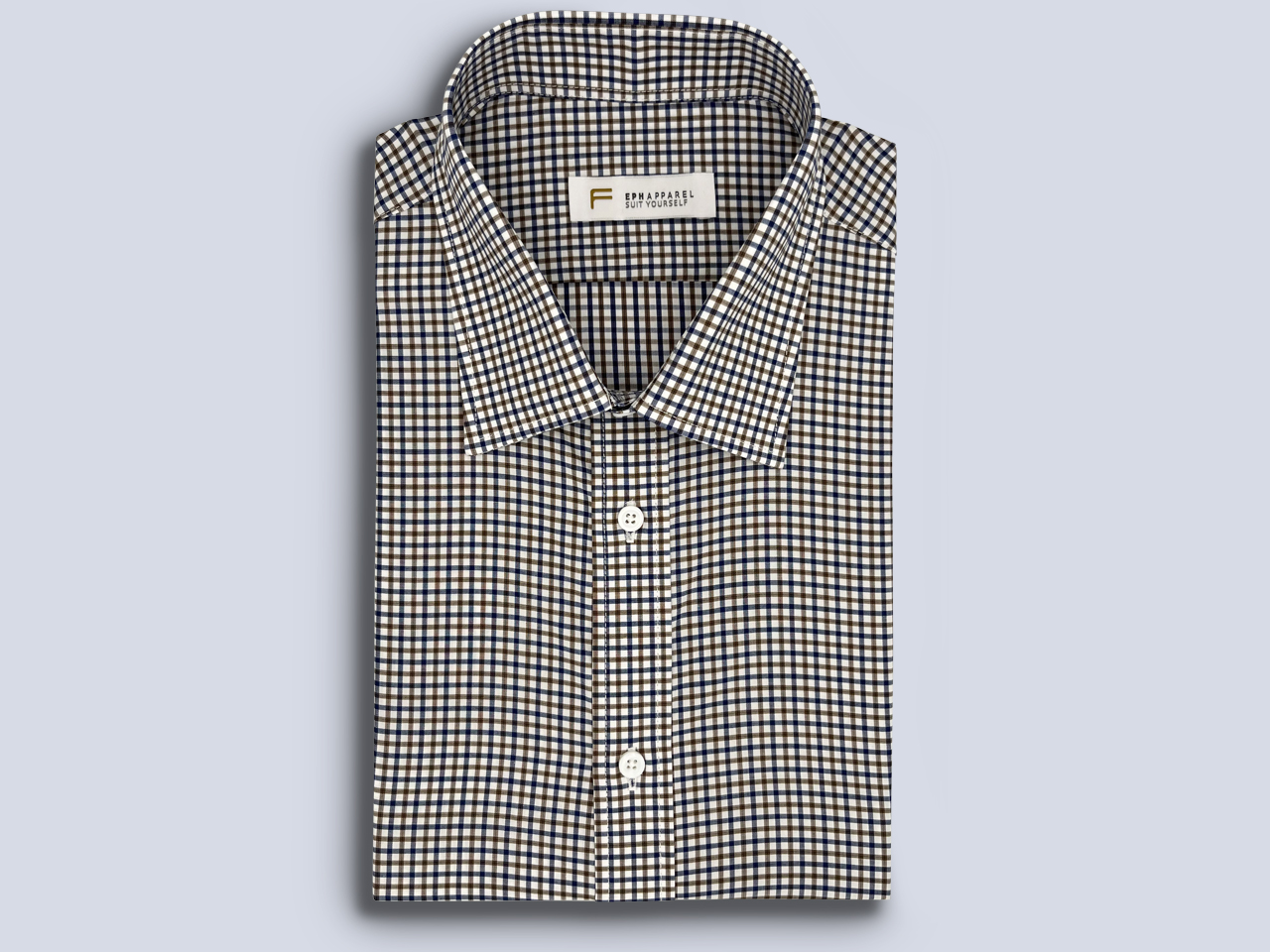 The Micro Autumn Gingham Dress Shirt - Image 2