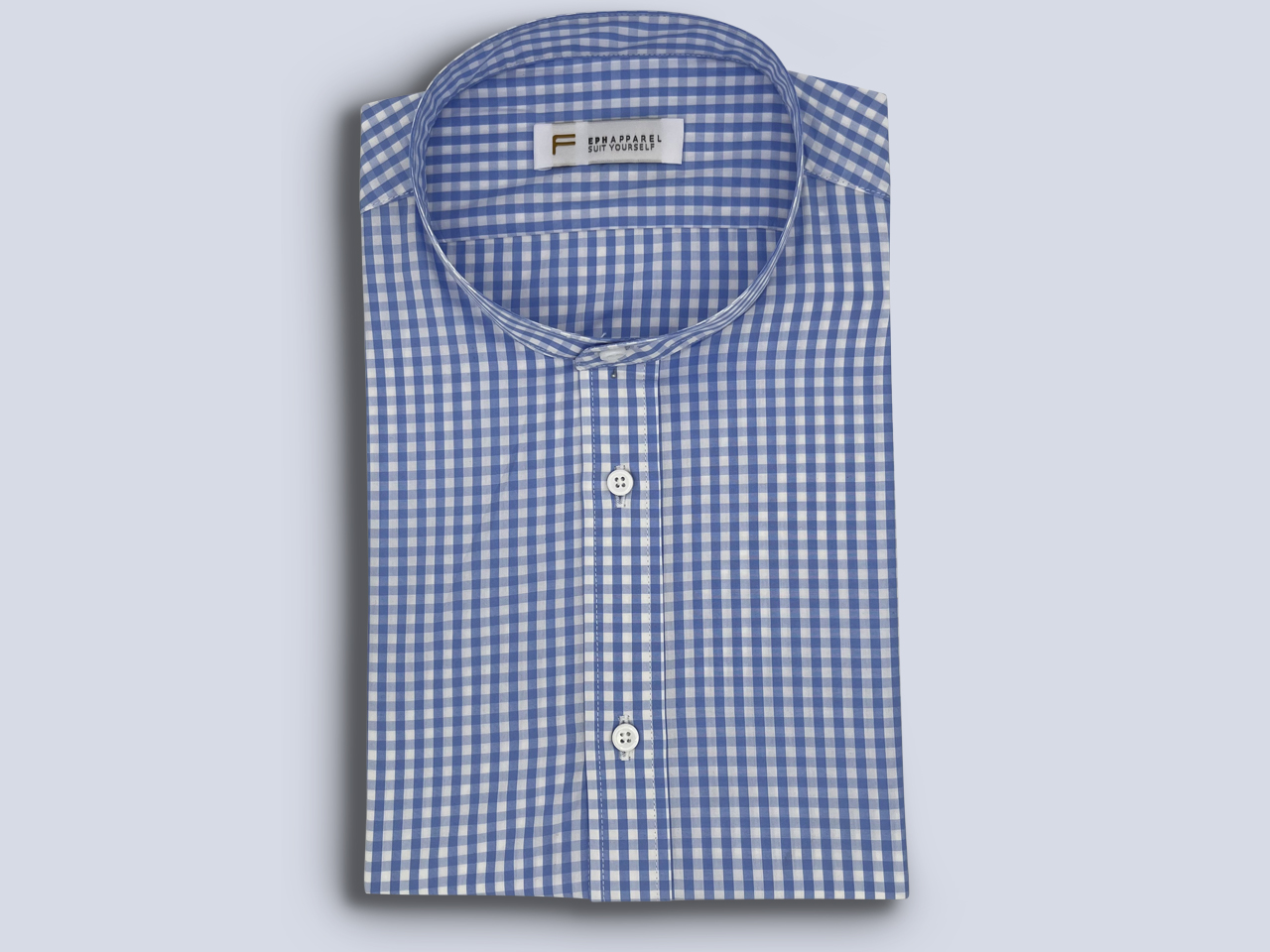 The Sky Blue Gingham Dress Shirt - Image 2