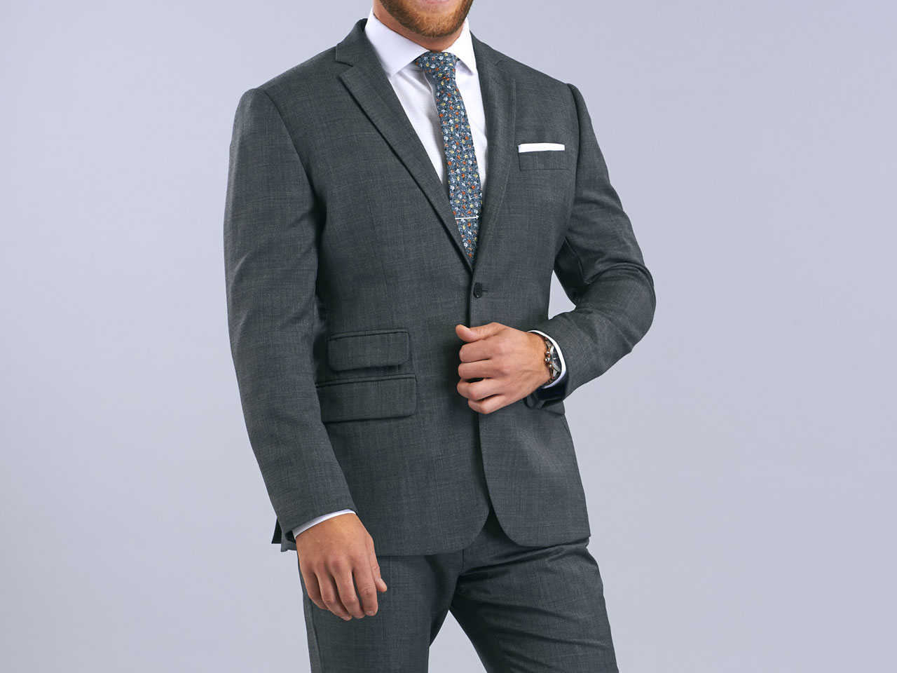The Grey Sharkskin Suit - Image 4