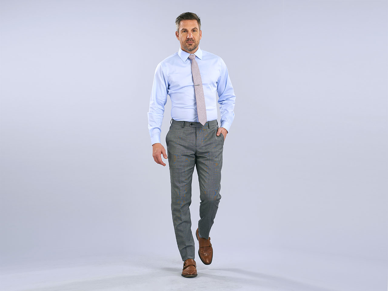The Textured Platinum Pants - Image 3