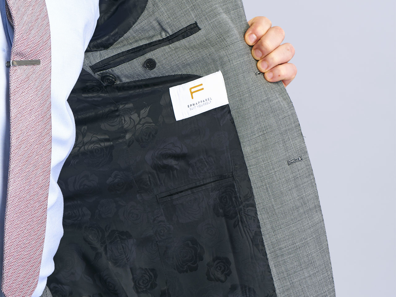 The Textured Platinum Suit - Image 6