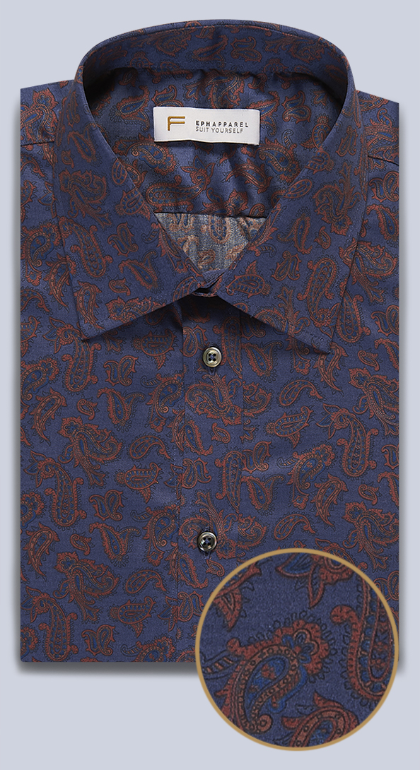 The Indigo Paisley Shirt