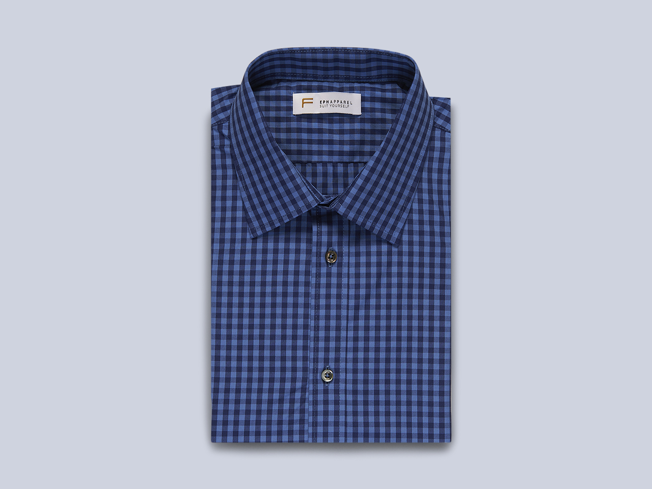 The Sky Navy Gingham Shirt - Image 2