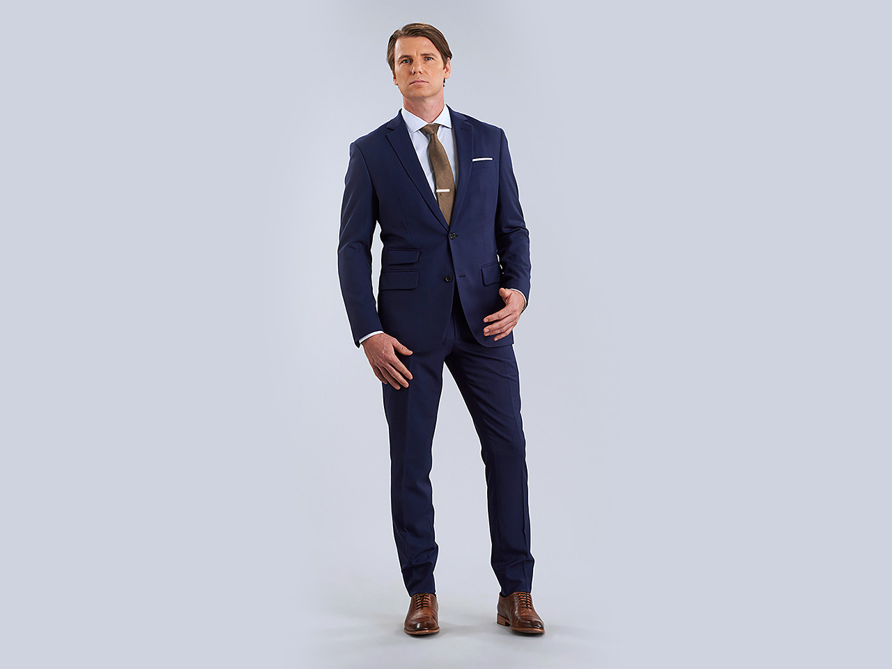 The Oxford Blue Lycra Suit - Image 3