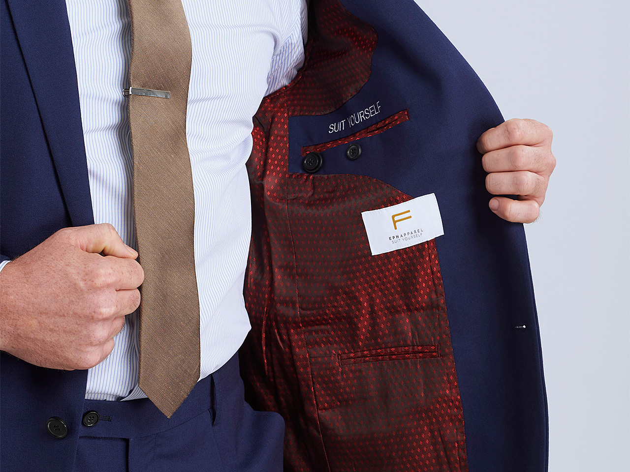 The Oxford Blue Lycra Suit - Image 5