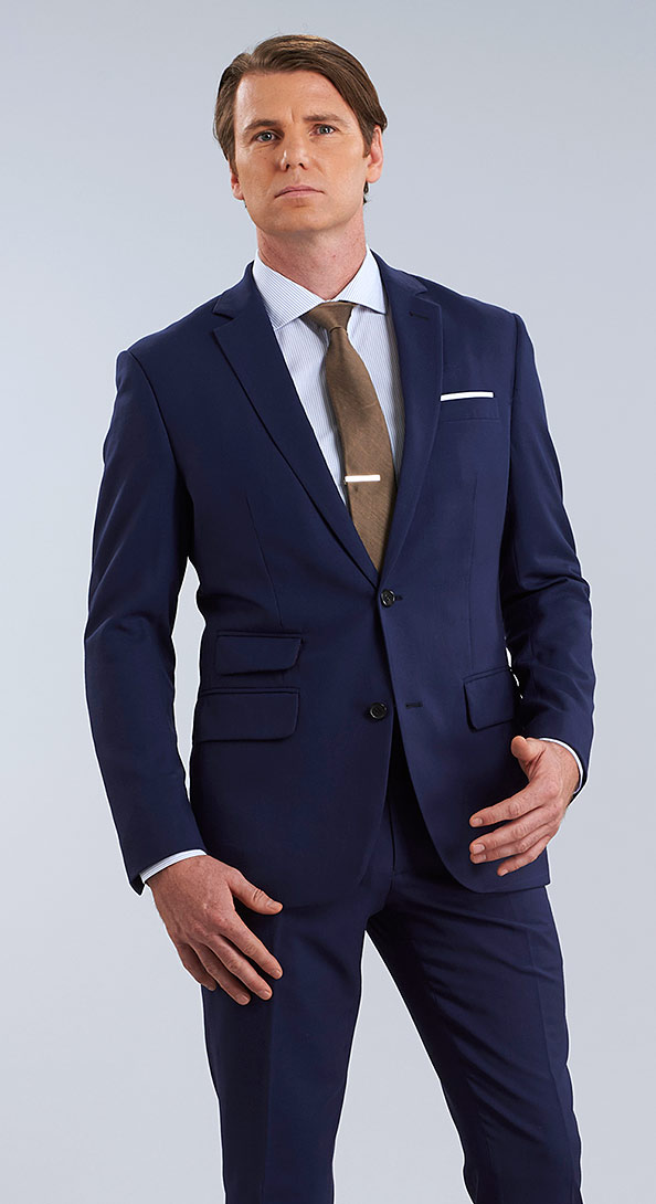 The Oxford Blue Lycra Suit Jacket