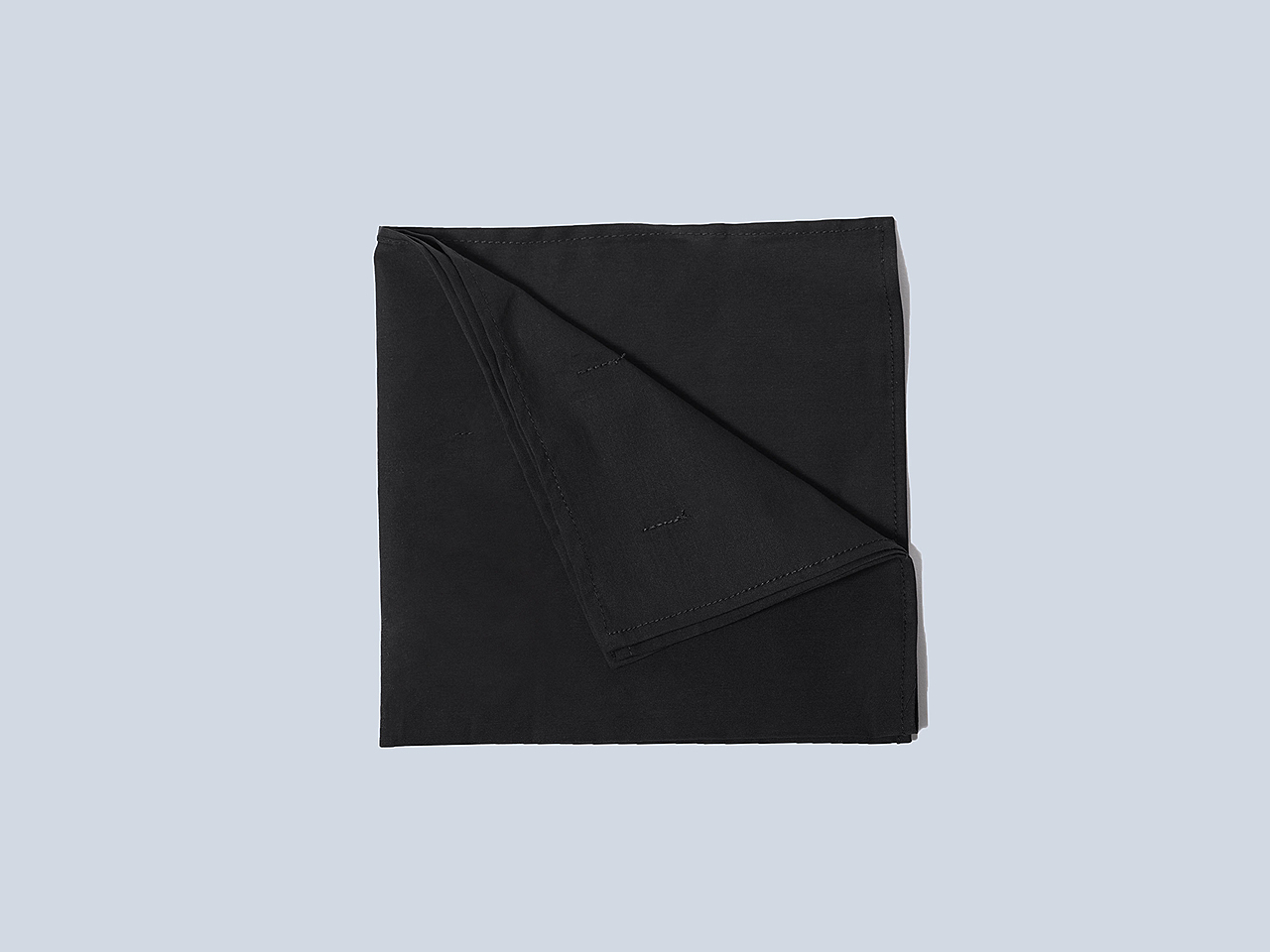 The Black Cotton Pocket Square - Image 3