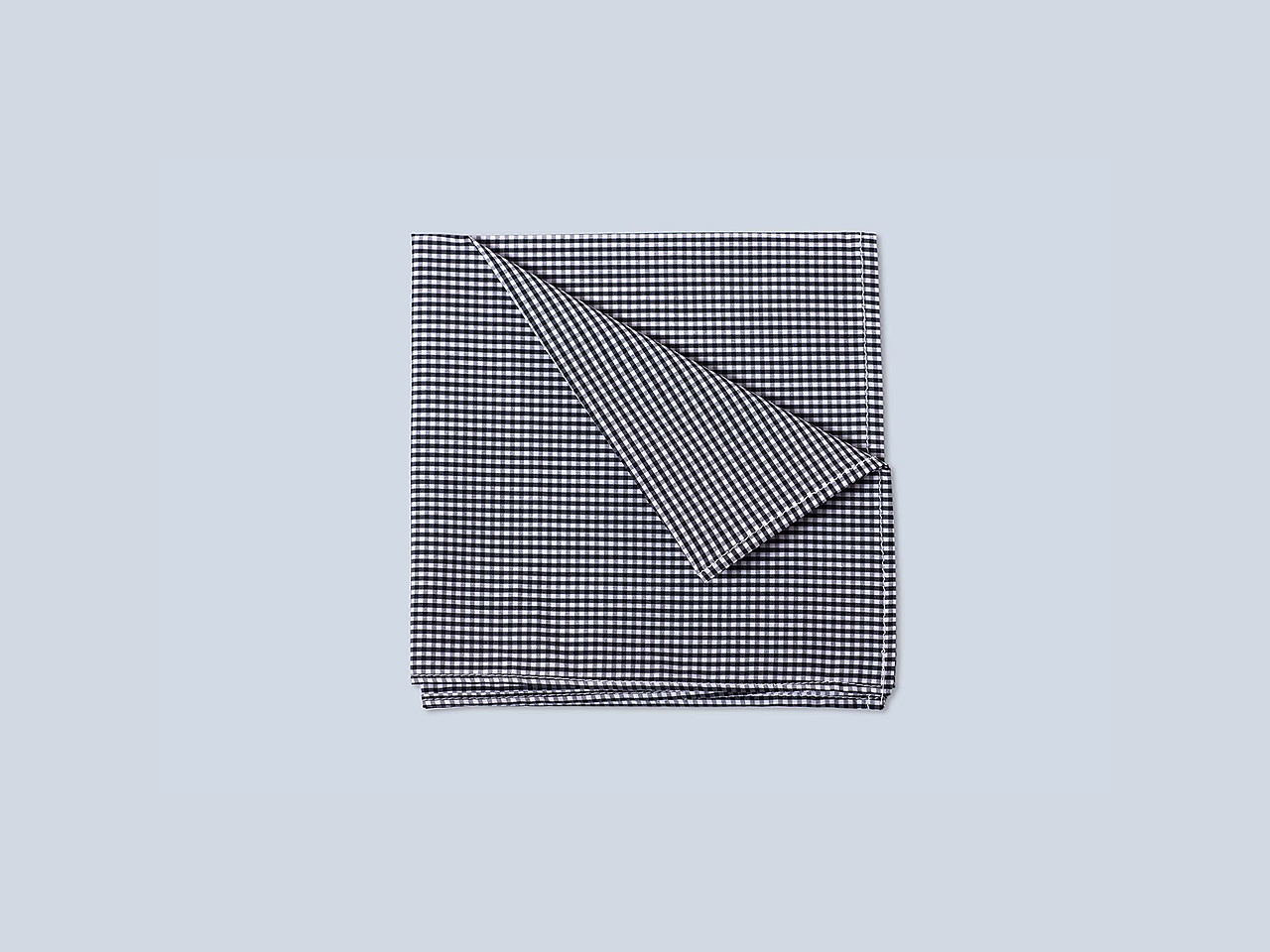 The Black Gingham Pocket Square - Image 3