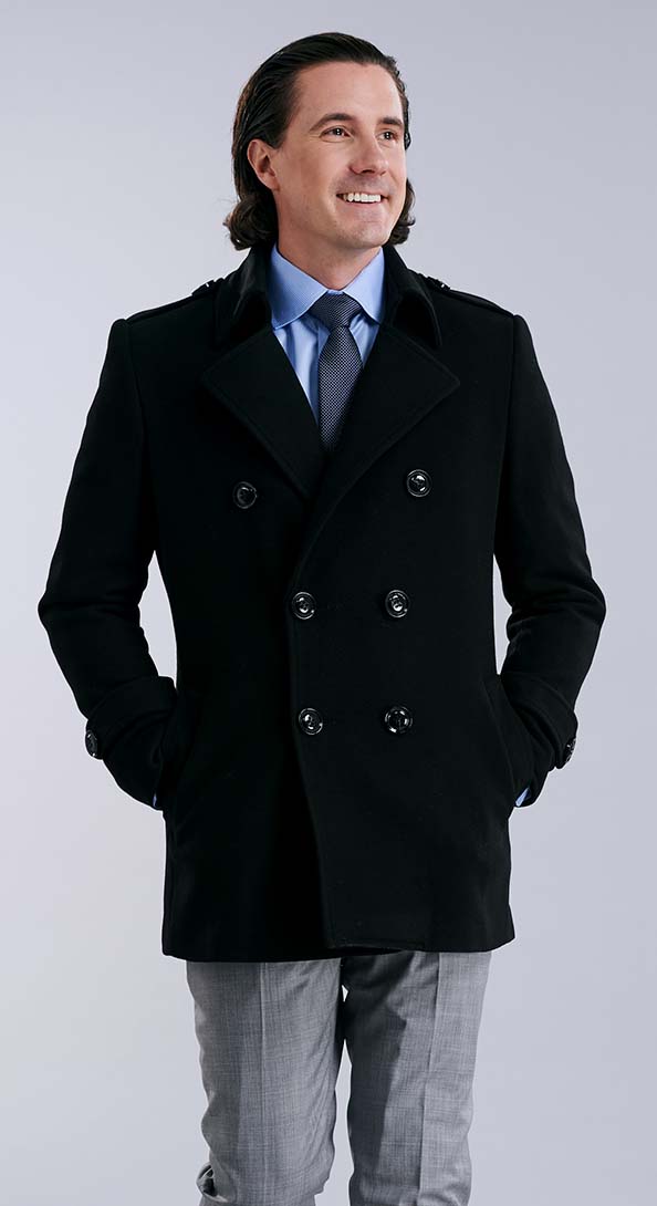 The Black Sky Pea Coat
