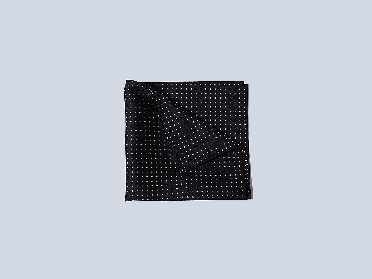 The Black Polka Dot Pocket Square - Image 3