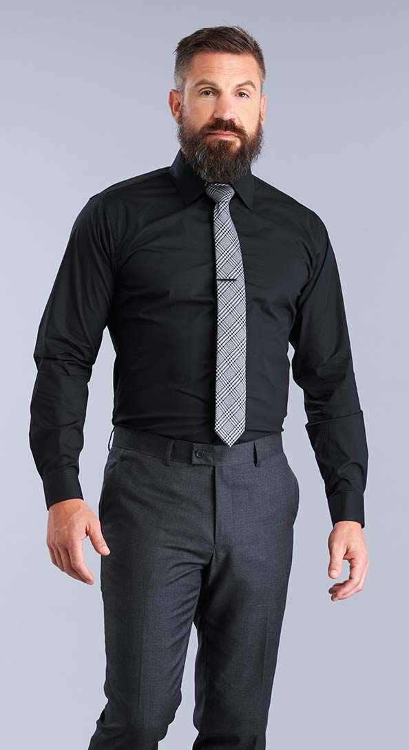 The Black Stretch Cotton Shirt