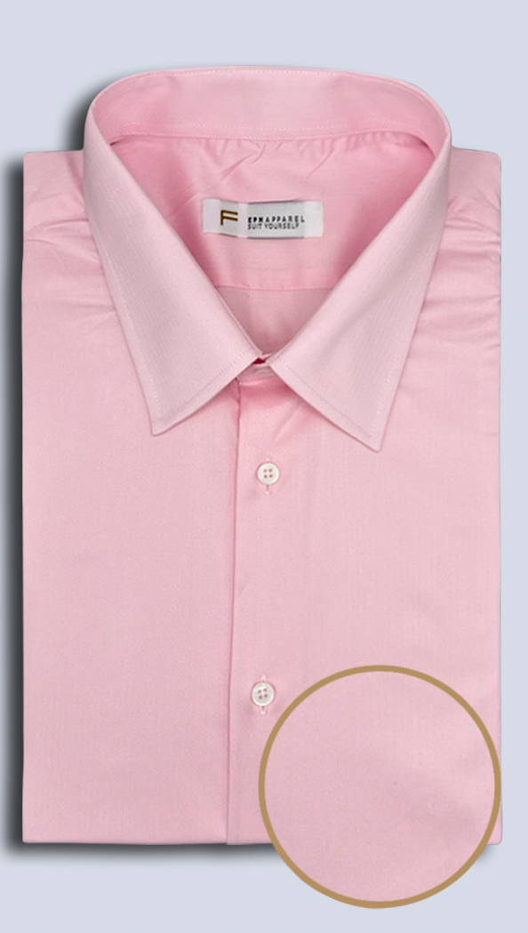 The Blush Herringbone Dress Shirt