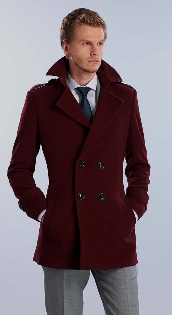 The Oxblood Pea Coat