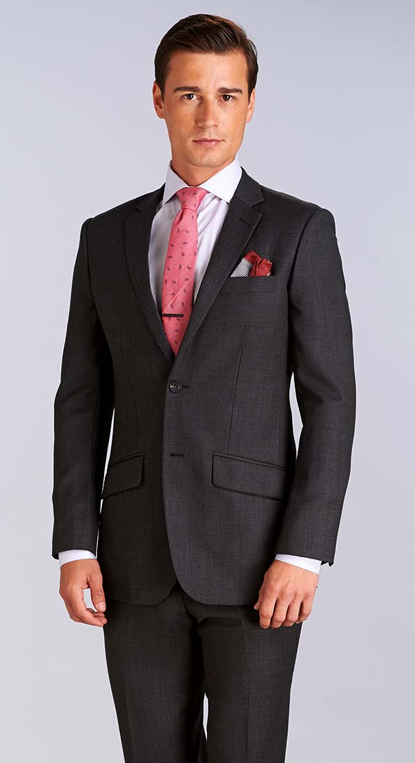 The Charcoal Nailhead Suit Jacket