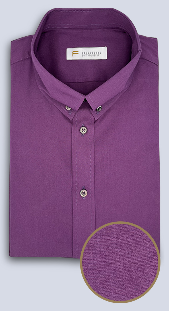 The Dark Mauve Cotton Shirt