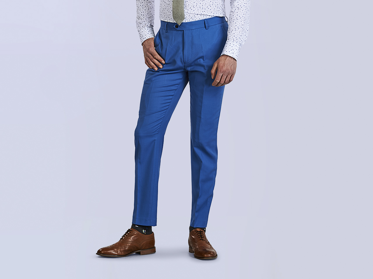 The French Blue Lycra Pants - Image 4