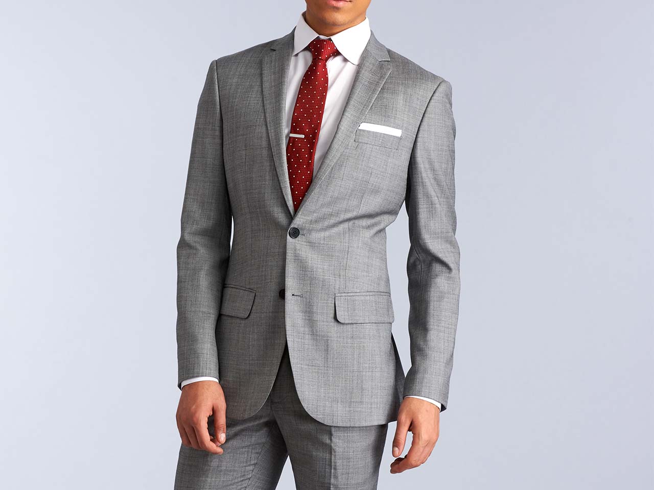 The Fundamental Light Grey Suit Jacket - Image 3