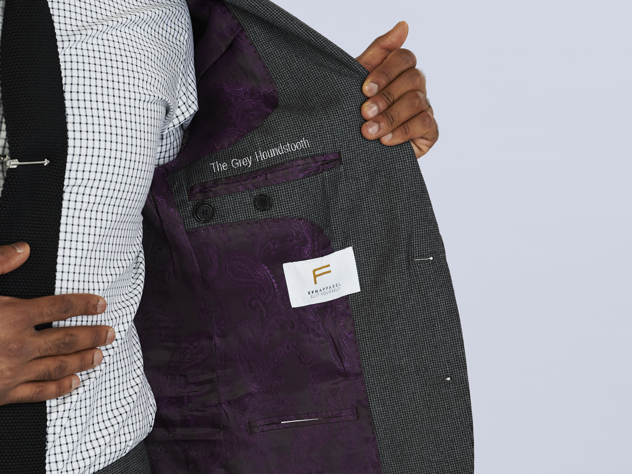 The Grey Houndstooth Suit - Image 4