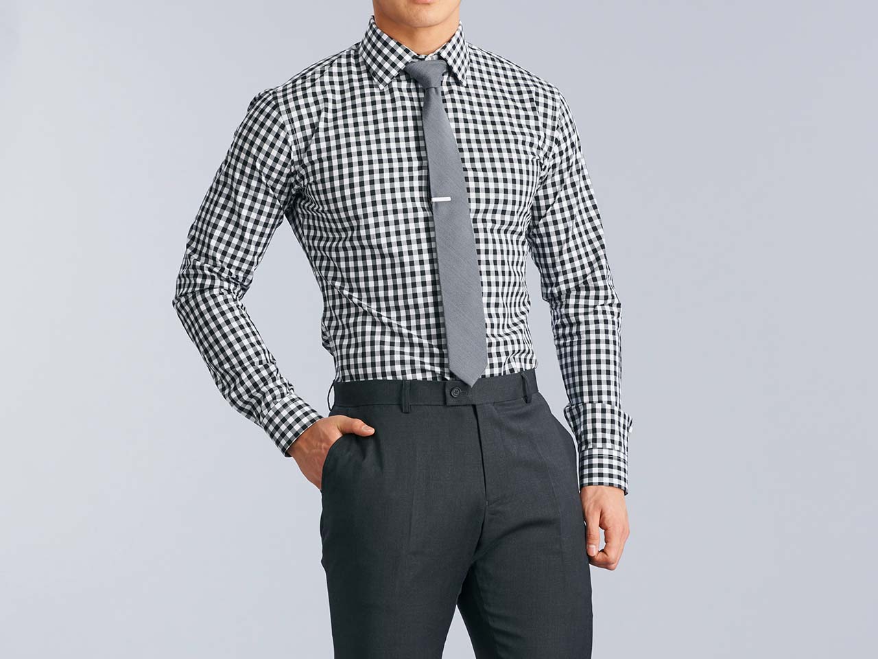 The Large Black Gingham Shirt - Image 2