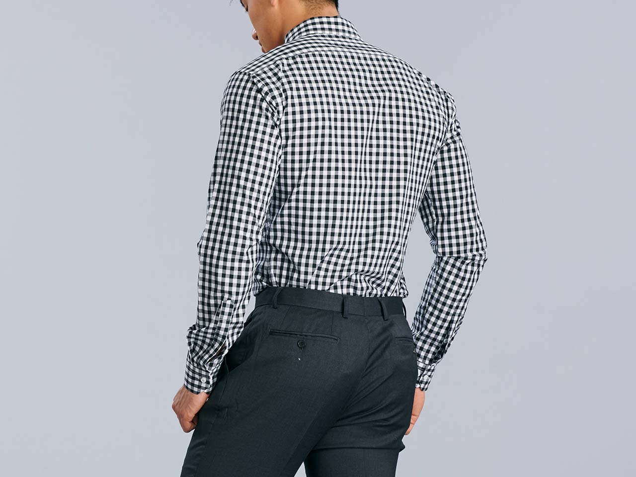 The Large Black Gingham Shirt - Image 3
