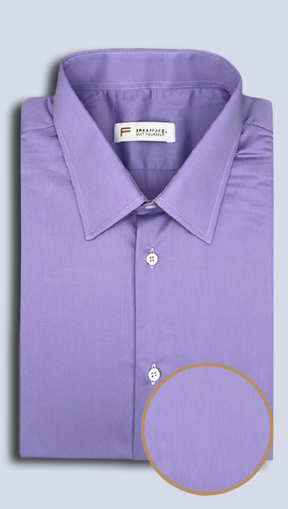 The Lavender Cotton Dress Shirt