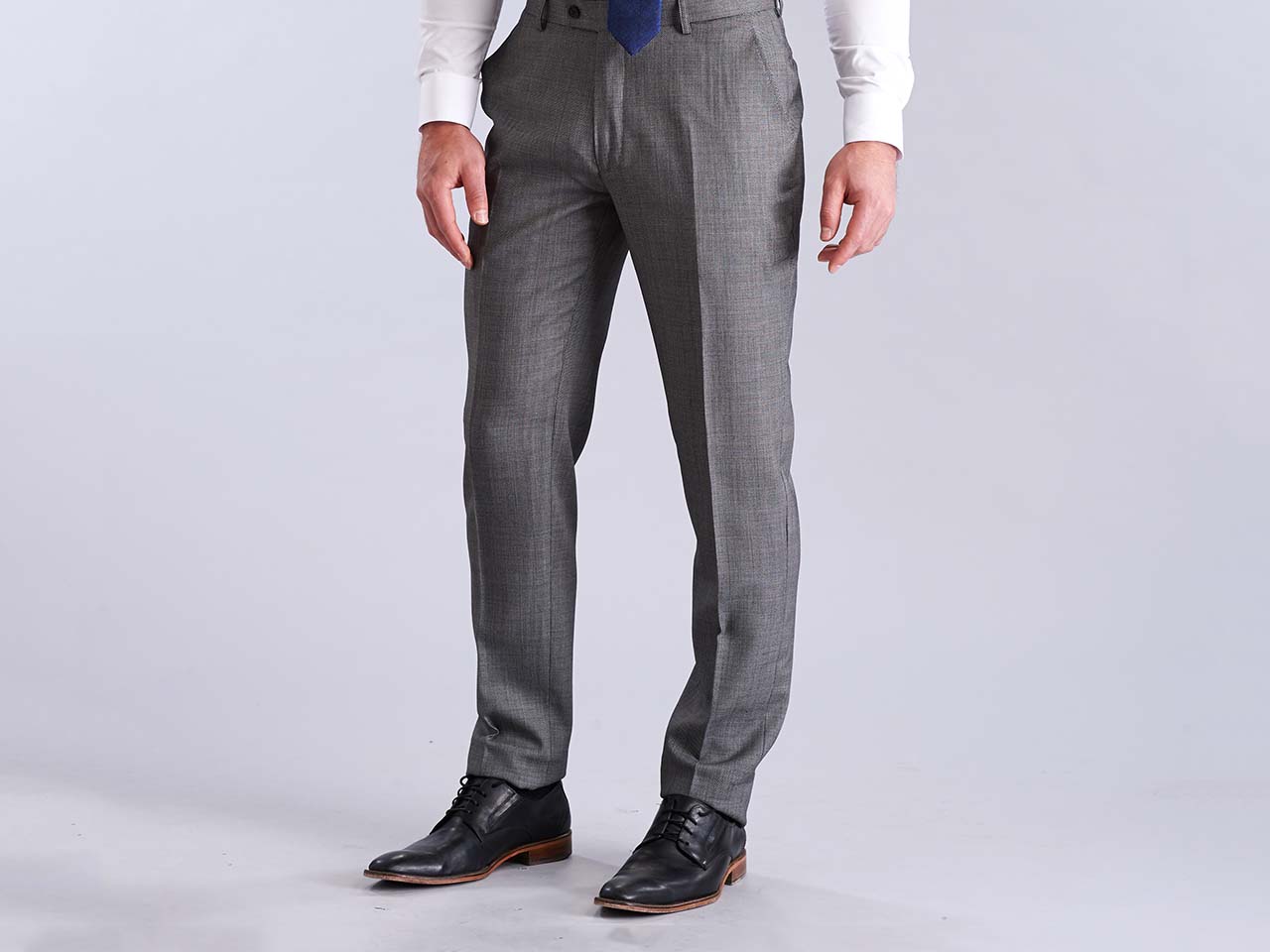 The Light Grey Nailhead Suit - Image 5