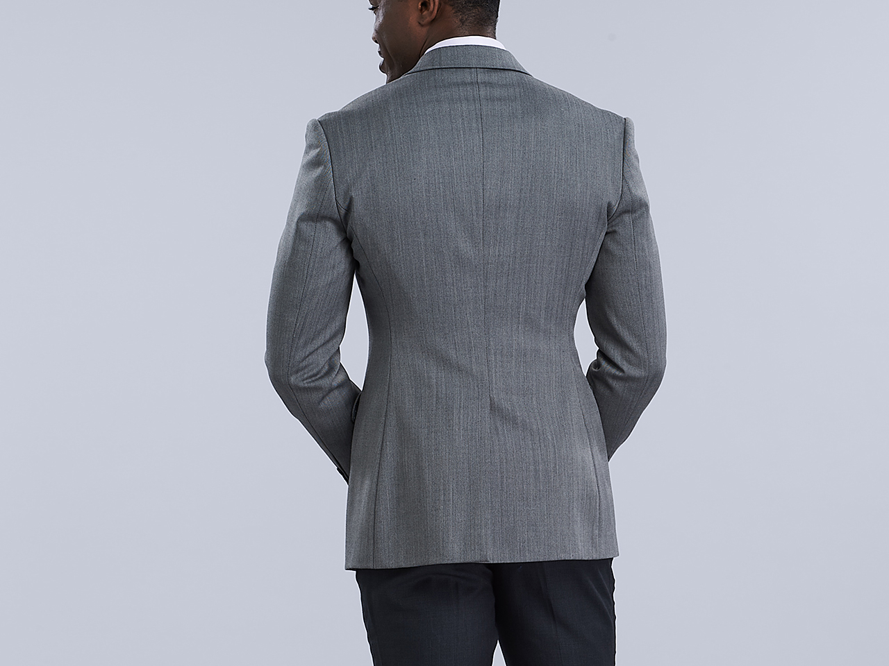 The Smoky Herringbone Suit Jacket - Image 4