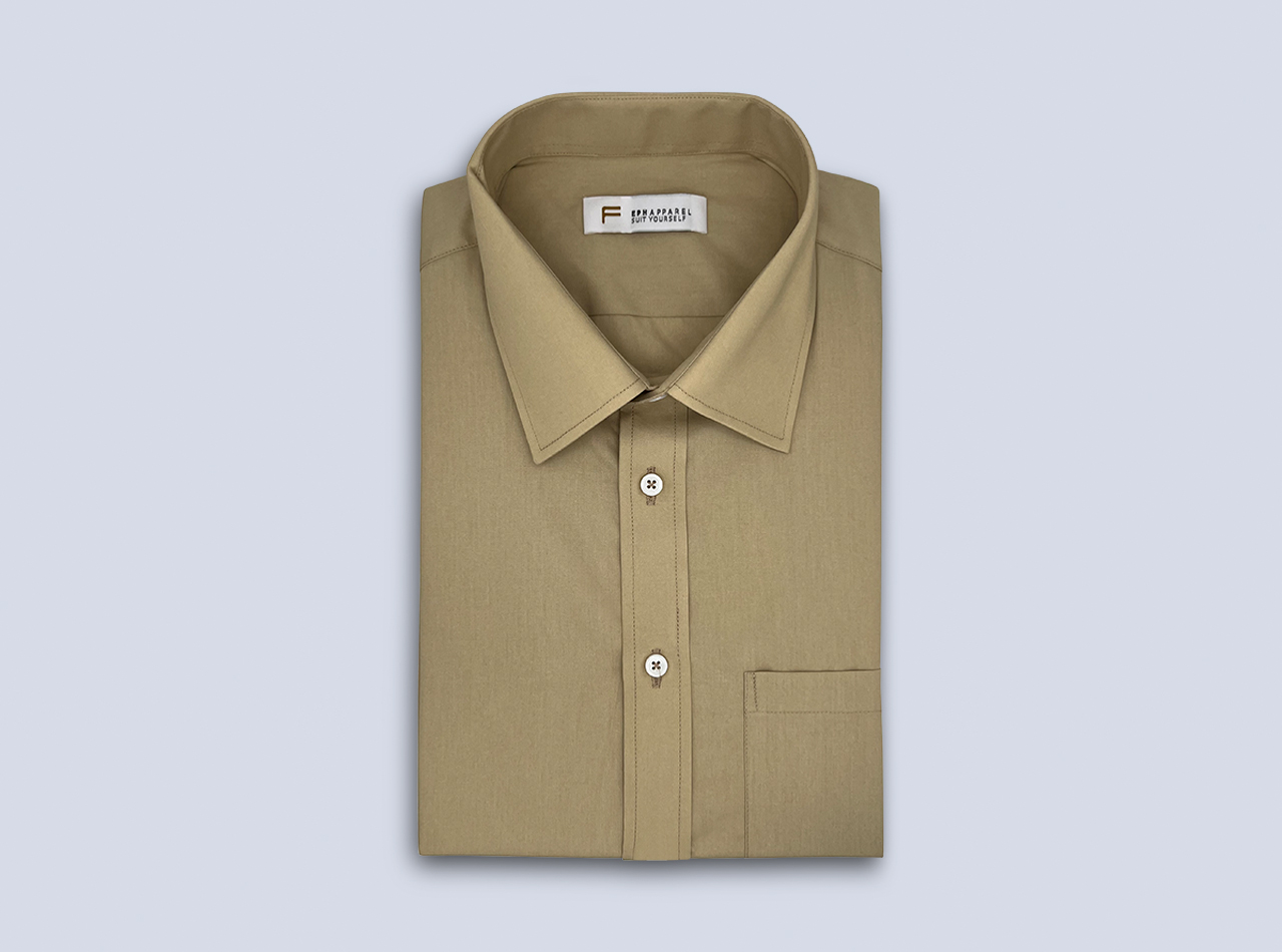 The Light Khaki Cotton Shirt - Image 2