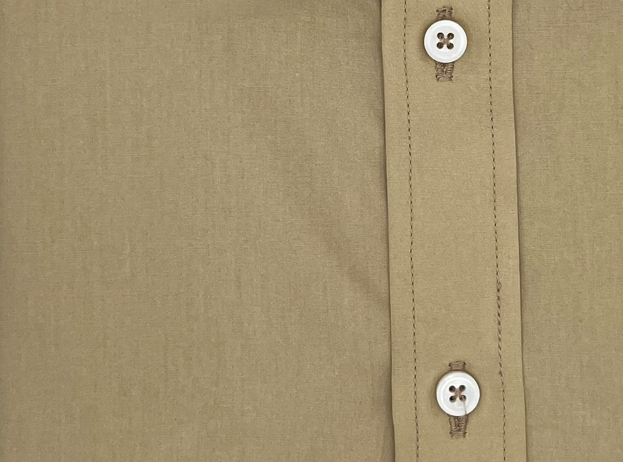 The Light Khaki Cotton Shirt - Image 3