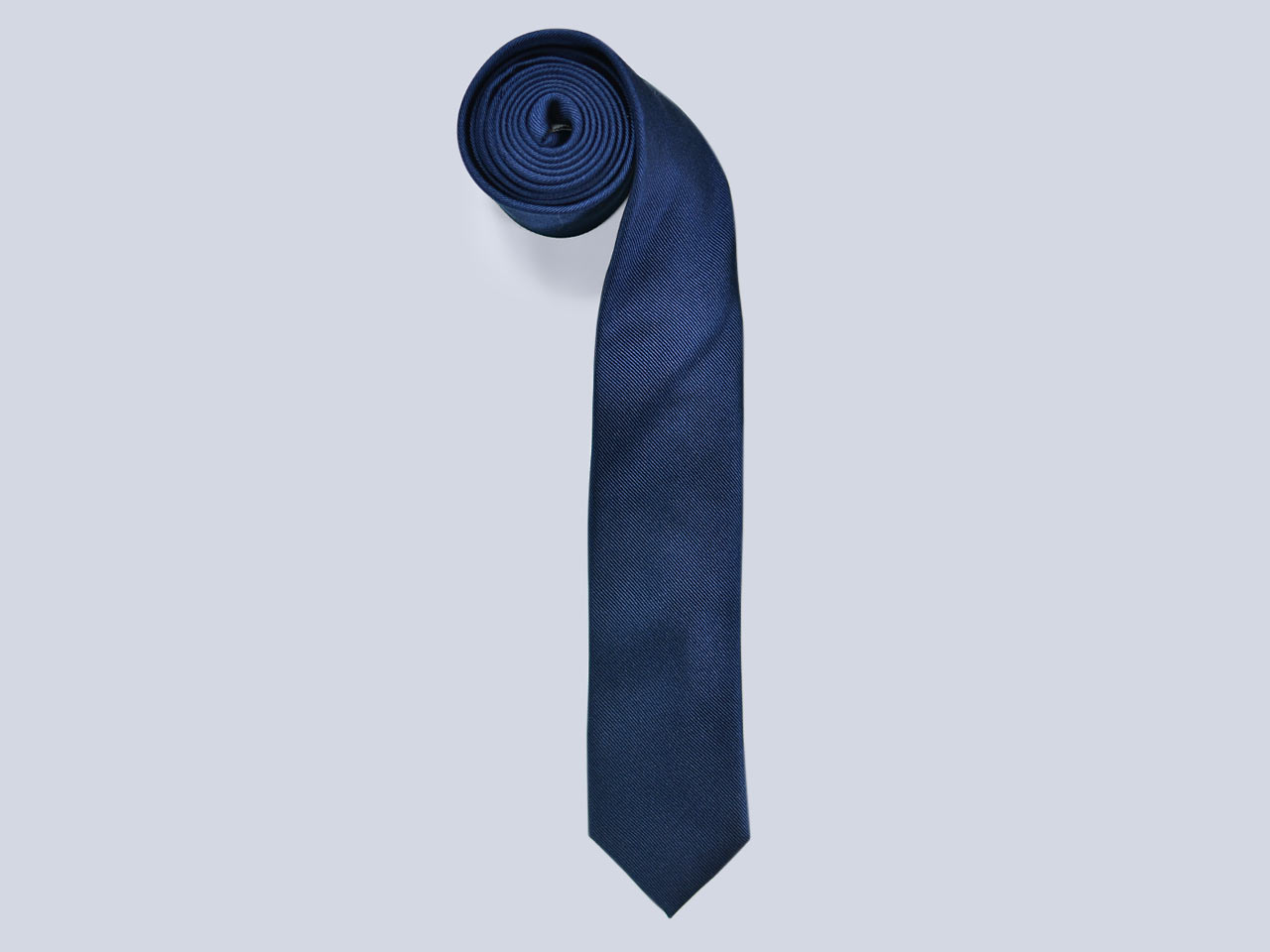 The Navy Silk Tie - Image 3