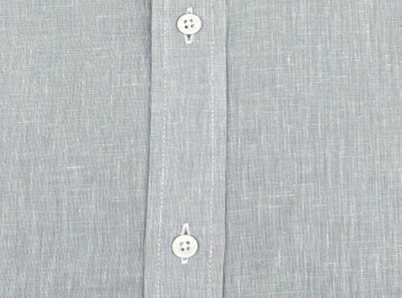 The Pearl Grey Linen Shirt - Image 3