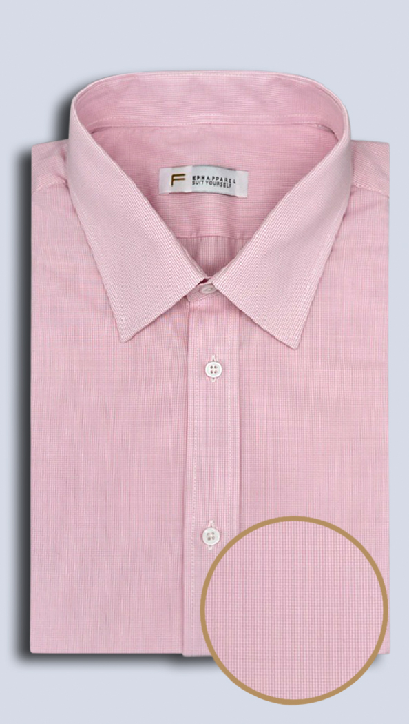 The Pink Microcheck Dress Shirt
