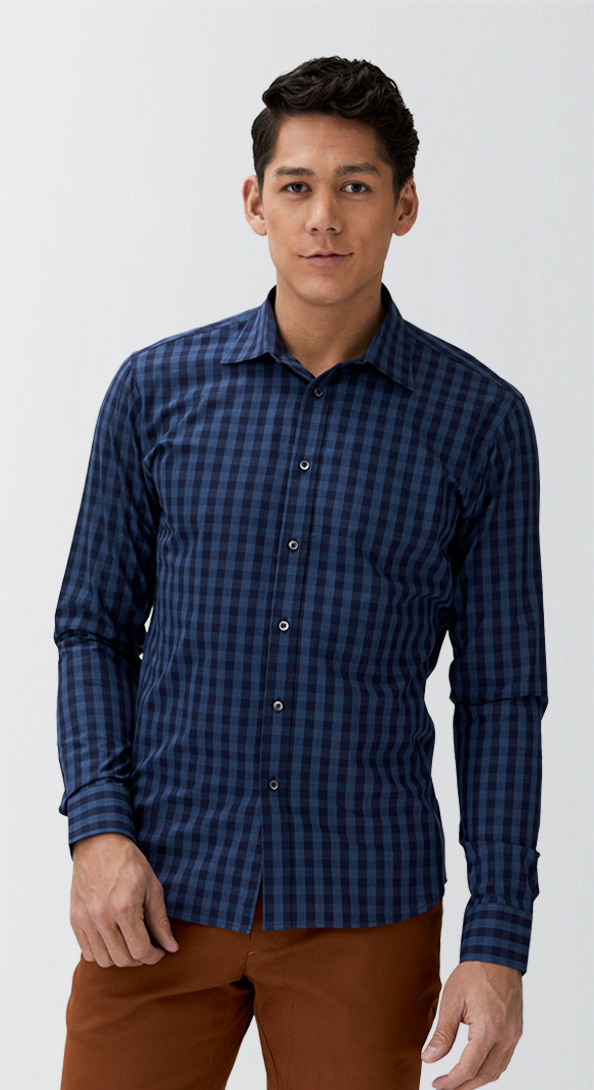 The Sky Navy Gingham