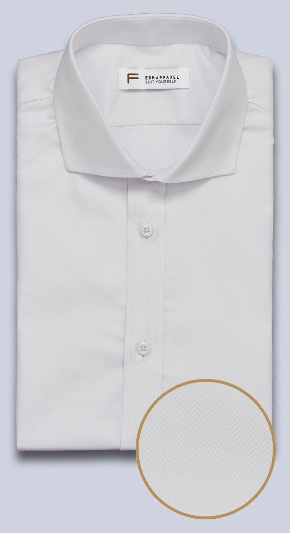 The White Herringbone Shirt