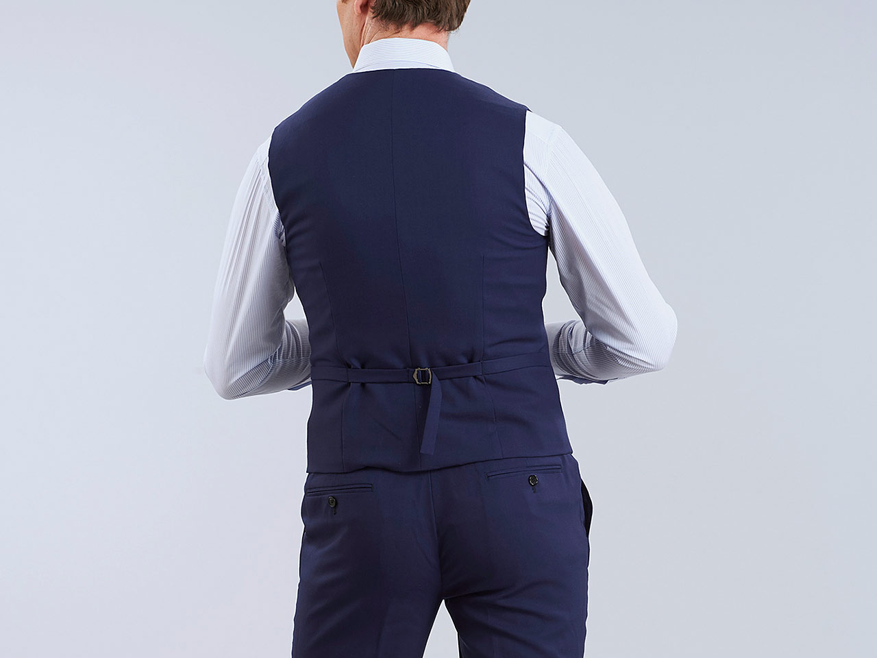 The Oxford Blue Lycra Three Piece Suit - Image 5