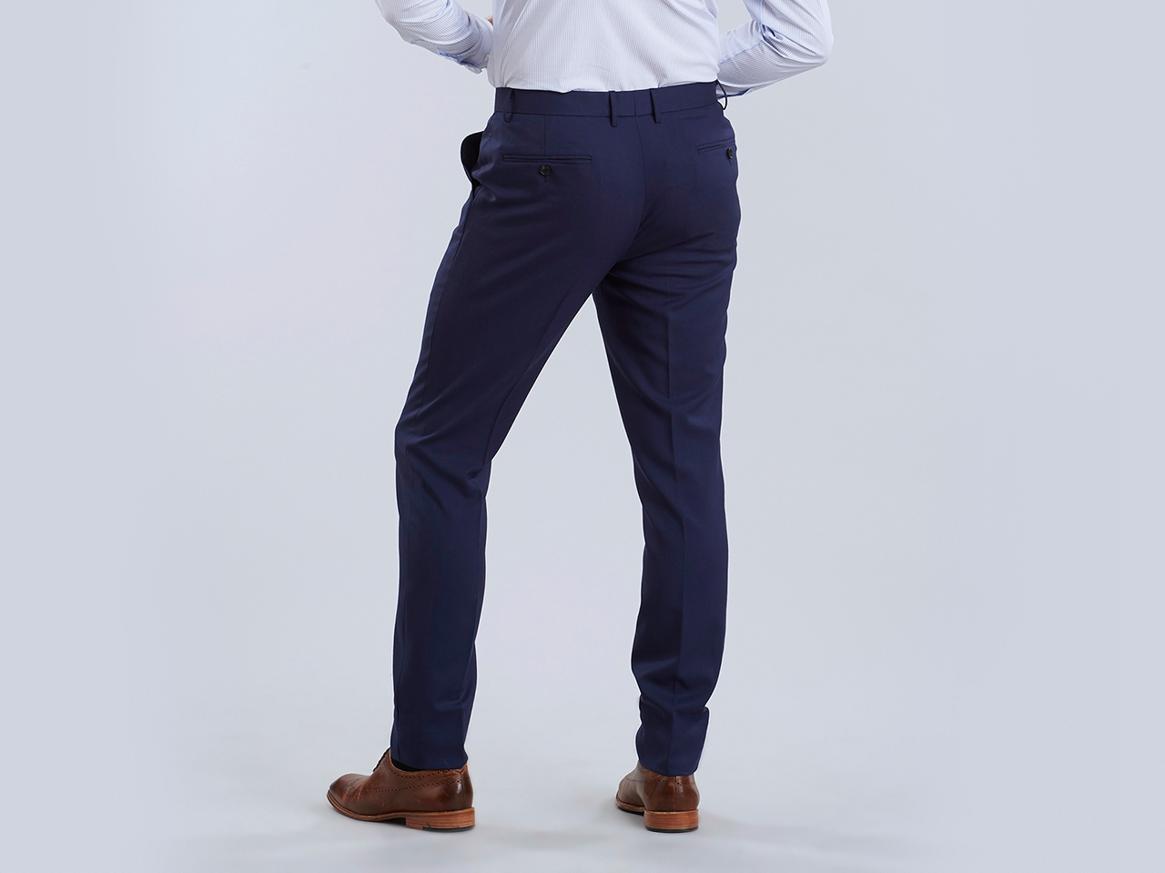 The Oxford Blue Lycra Three Piece Suit - Image 7