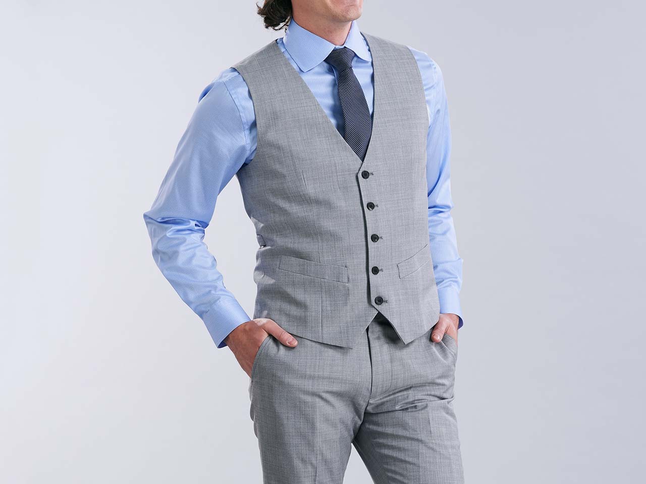 The Crescent Grey Three Piece Suit - Image 5