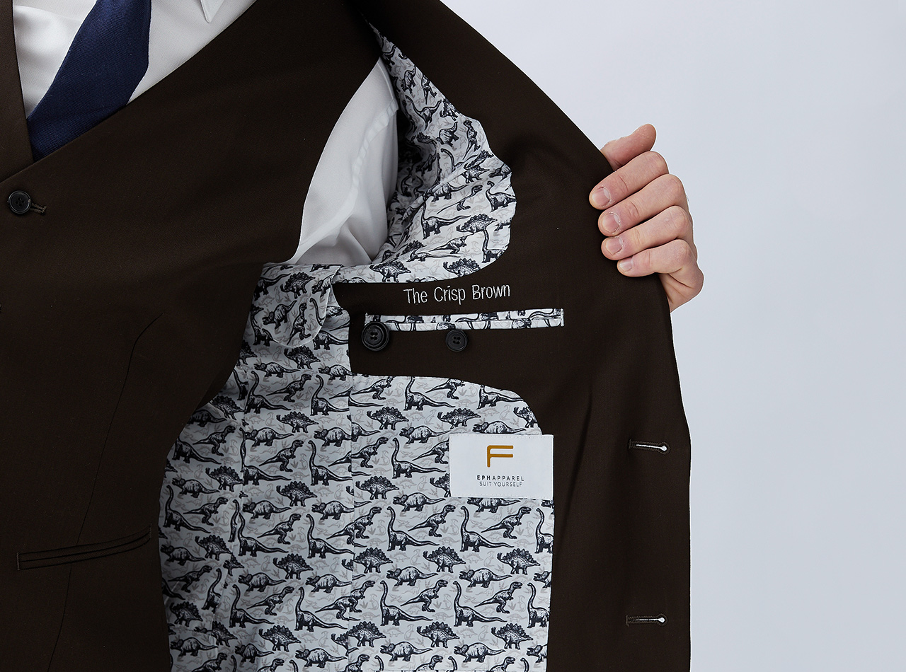 The Crisp Brown Three Piece Suit - Image 7