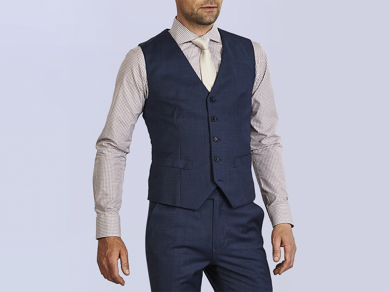 The Denim Blue Three Piece Suit - Image 6