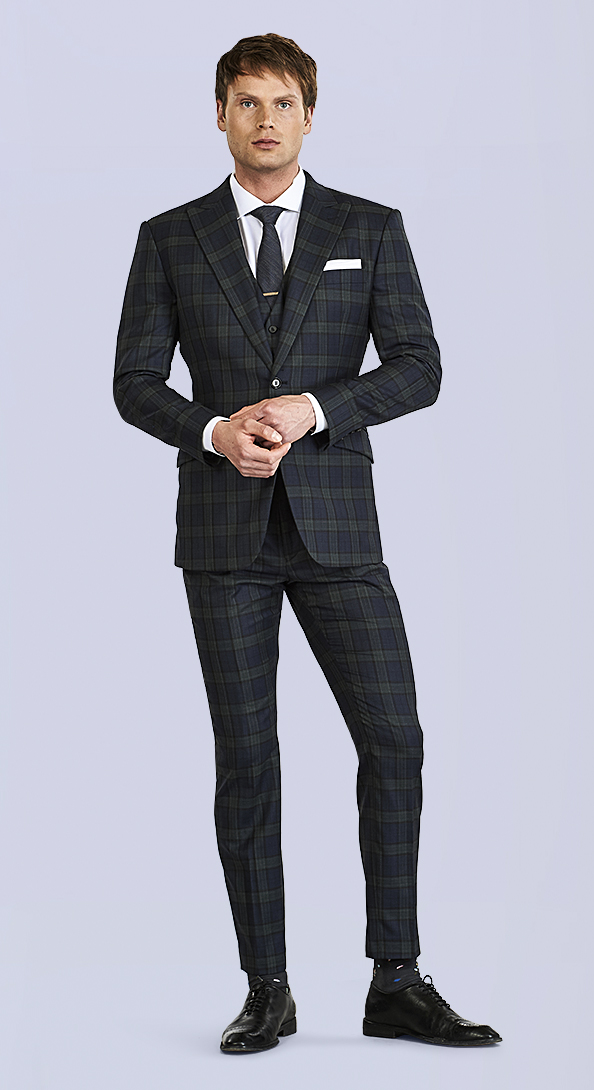 The Fillmore Plaid Three Piece Suit