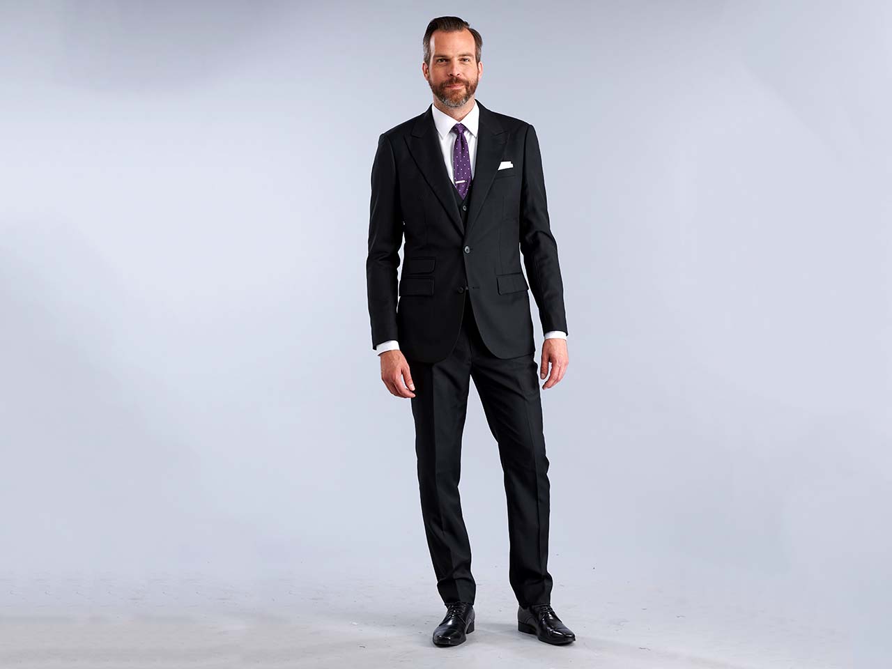 The Fundamental Black Three Piece Suit - Image 3