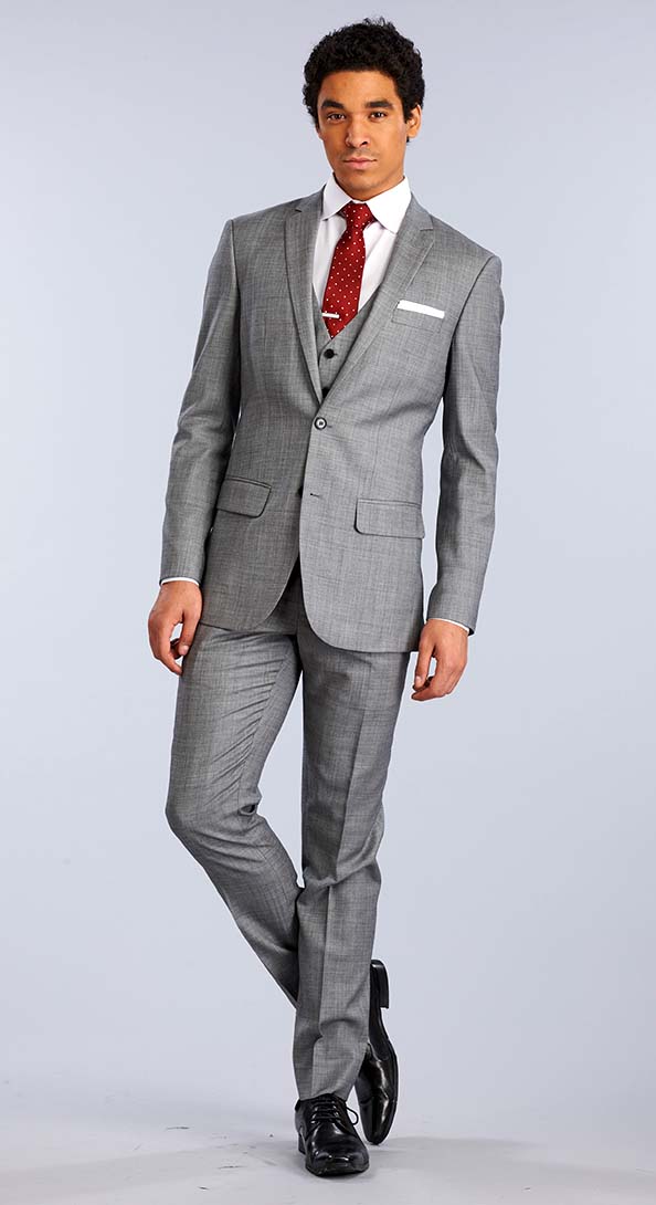 The Fundamental Light Grey Three Piece Suit