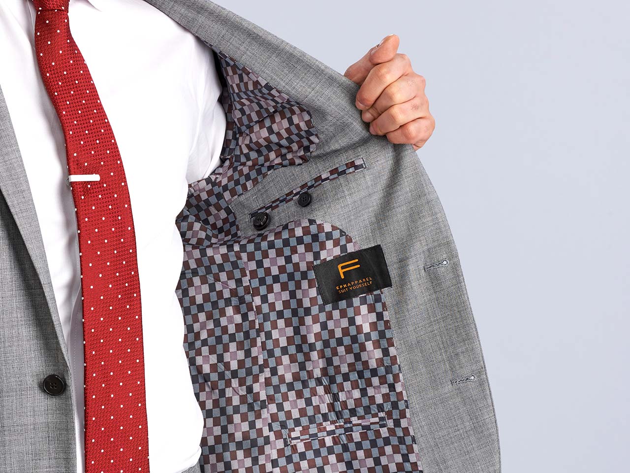 The Fundamental Light Grey Three Piece Suit - Image 5